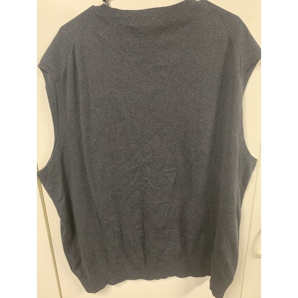 Vintage Polo Ralph Lauren 100% Pima Cotton Men’s Gray Sweater Vest 2LT - Picture 7 of 7